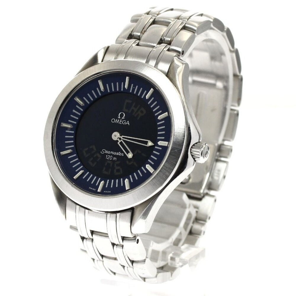 Omega Seamaster120 Multi Function 2521.81 Navy Di… - image 2